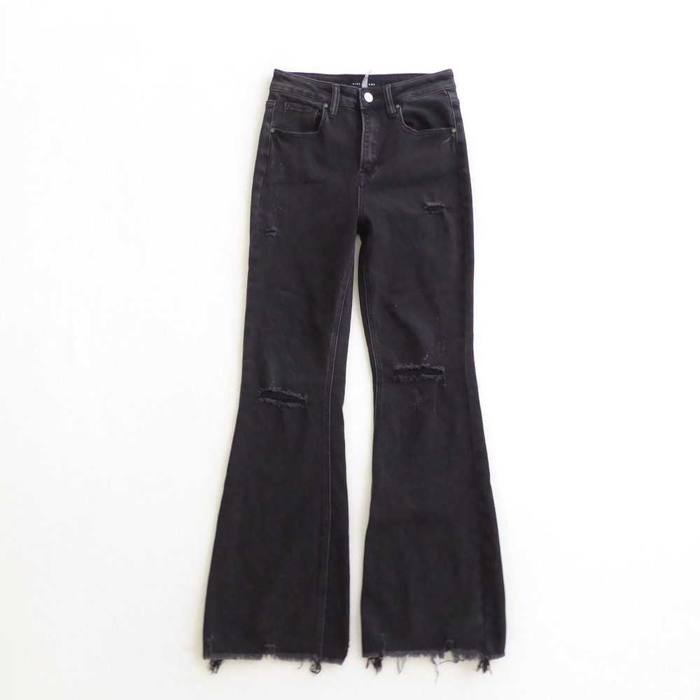 High-Waist Black Flared Women’s Jeans